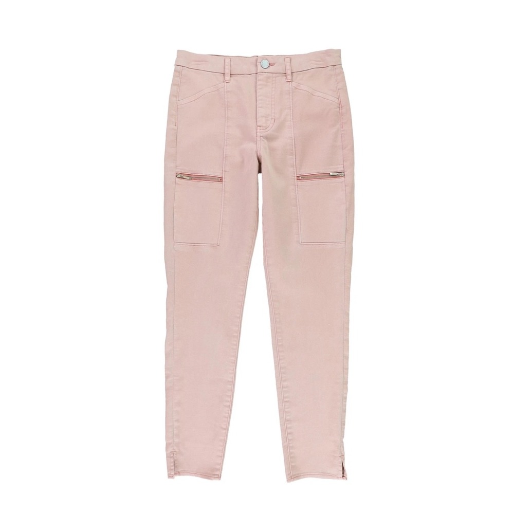 Pilcro and the Letterpress Pink Utility Ankle Pants‎ Zip Pocket Detail